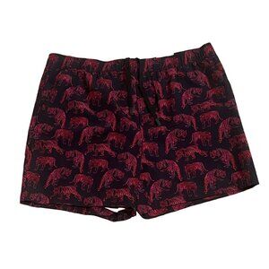 APT. 9 Mens Premier Flex E-Waist 7-inch Shorts Faux Fly Red & Black Size XXL NWT